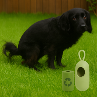 Poo Bags & Dispenser - Eco Friendly - 2Tails