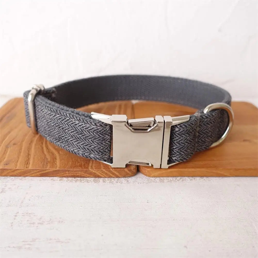Dog Collar with Matching Lead - Personalised - 2Tails