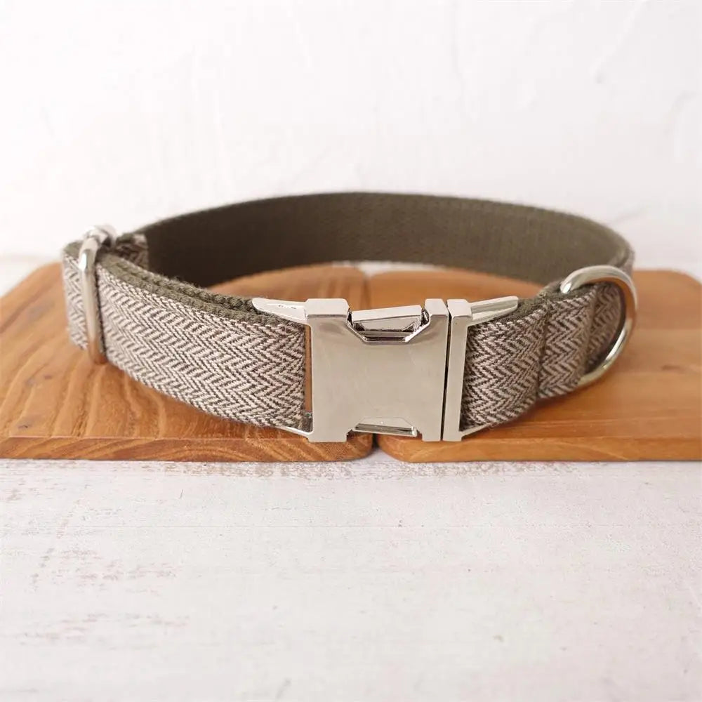 Dog Collar with Matching Lead - Personalised - 2Tails