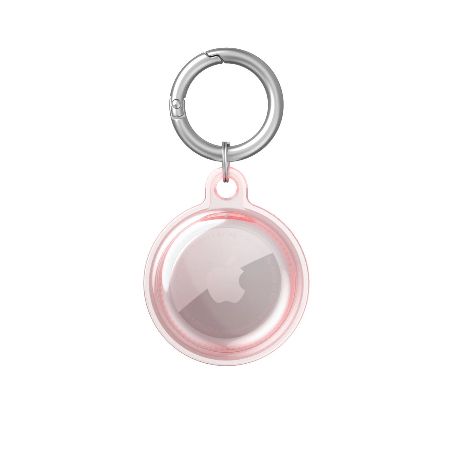 Pink Waterproof Air Tag Case for Dogs from 2Tails