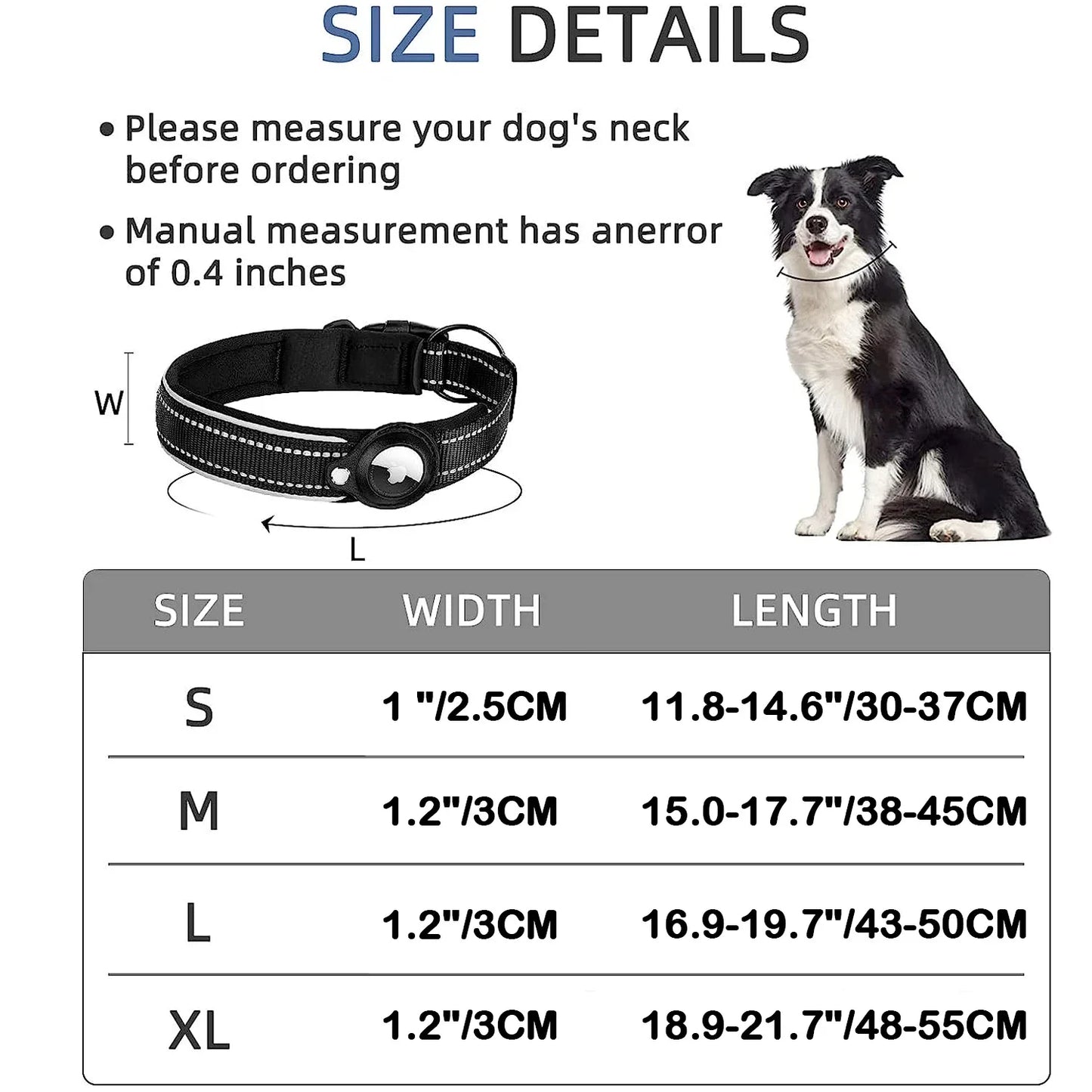 Collar - With Air Tag Holder Built In ( Air Tag Comes Separately ) - 2Tails