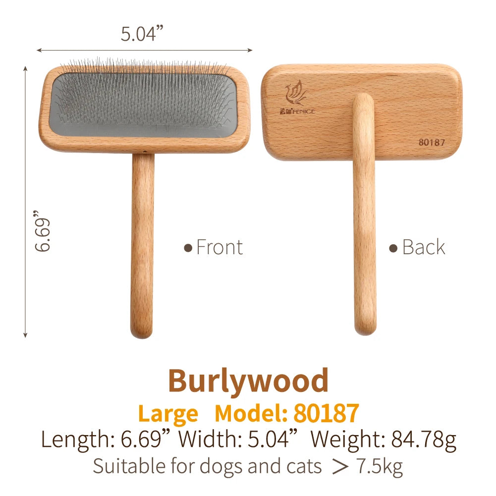 Grooming - Wooden Dog Brush - 2Tails