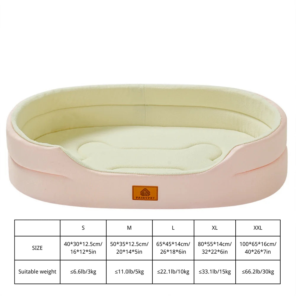 Dog Bed - Orthopaedic - Oval - 2Tails