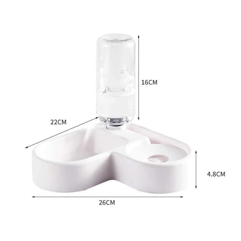 2-in-1 Fresh Water & Food Dispenser - 2Tails