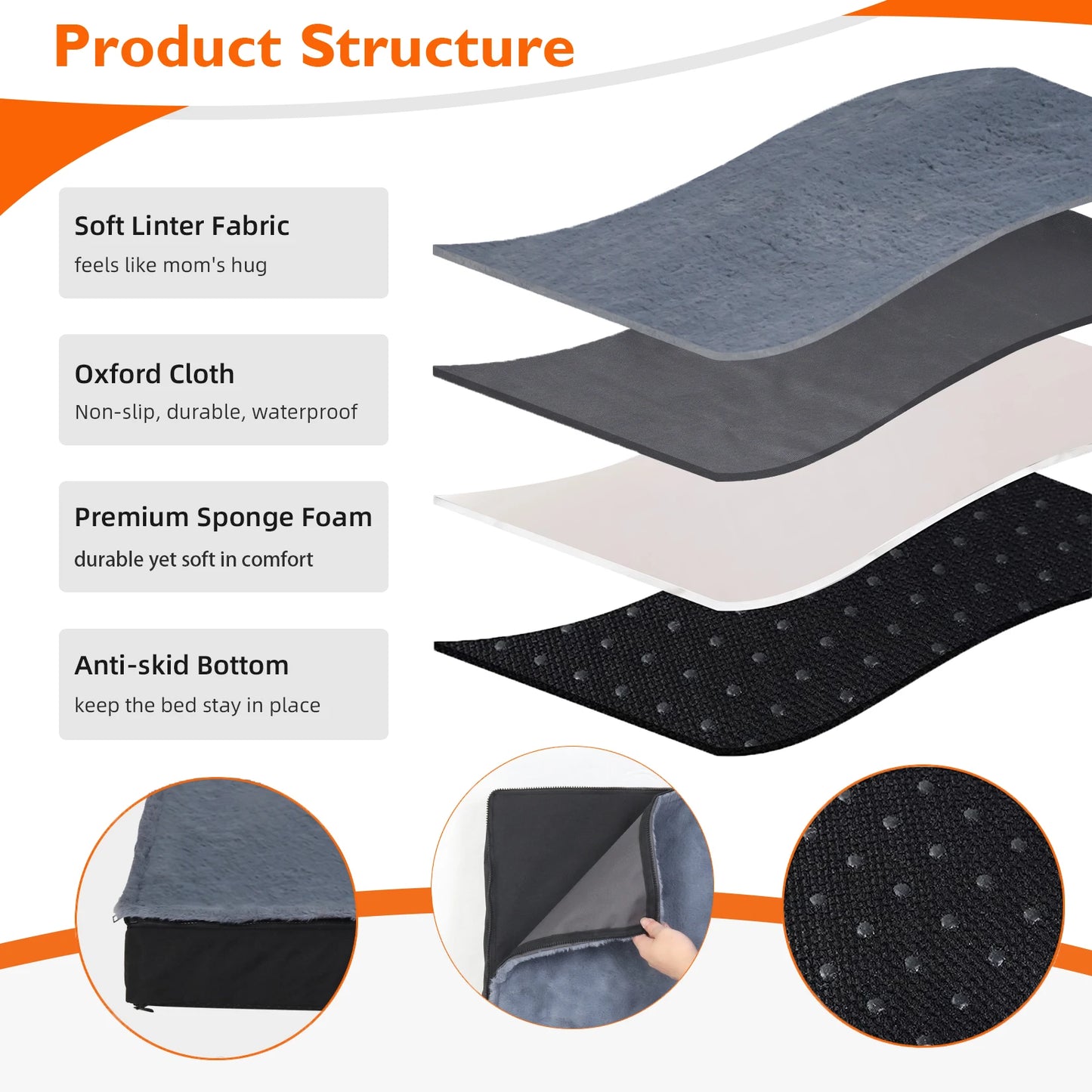 Dog Bed - Orthopaedic - Large - 2Tails