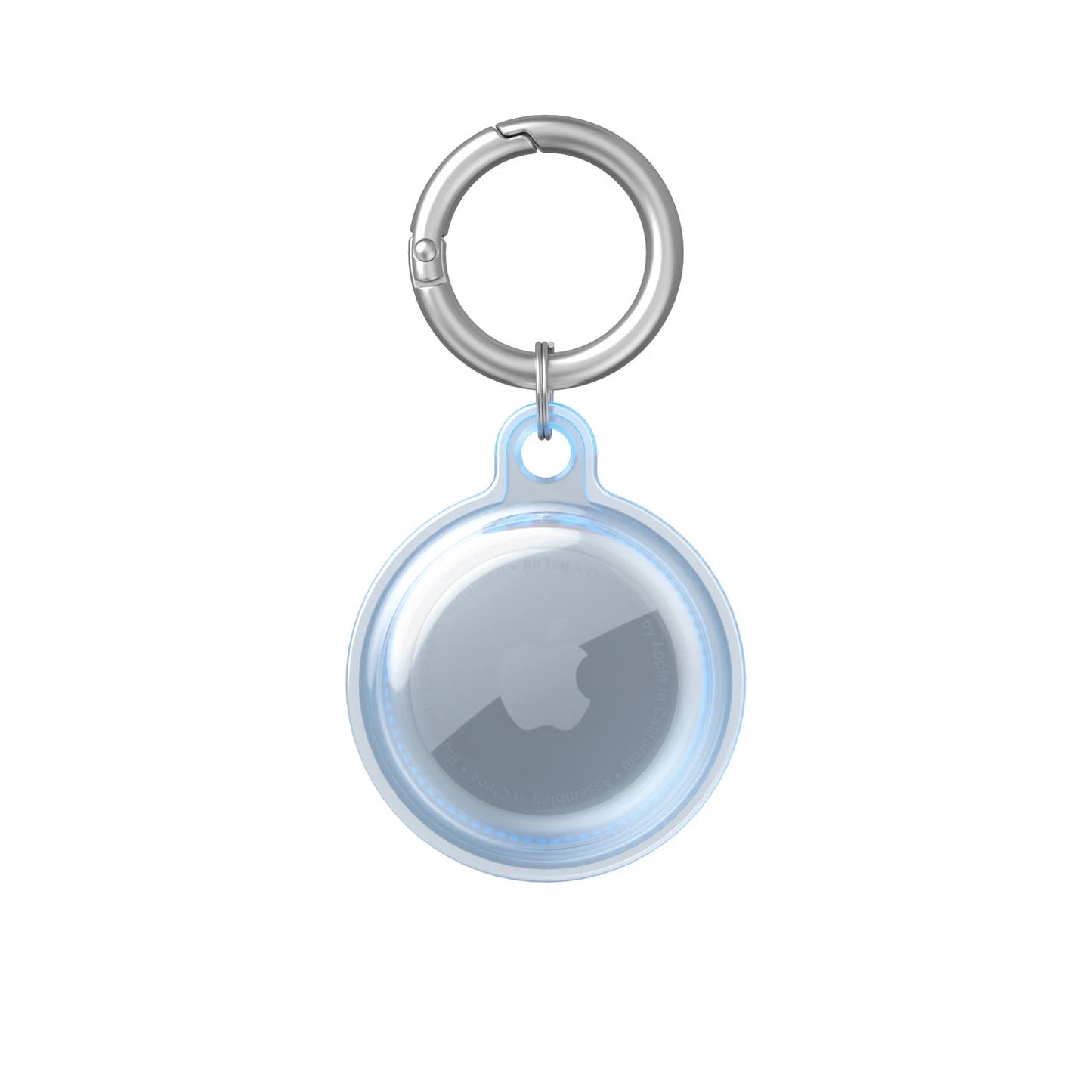 Light Blue Waterproof AirTag Case for Dogs