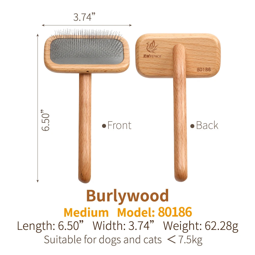 Grooming - Wooden Dog Brush - 2Tails