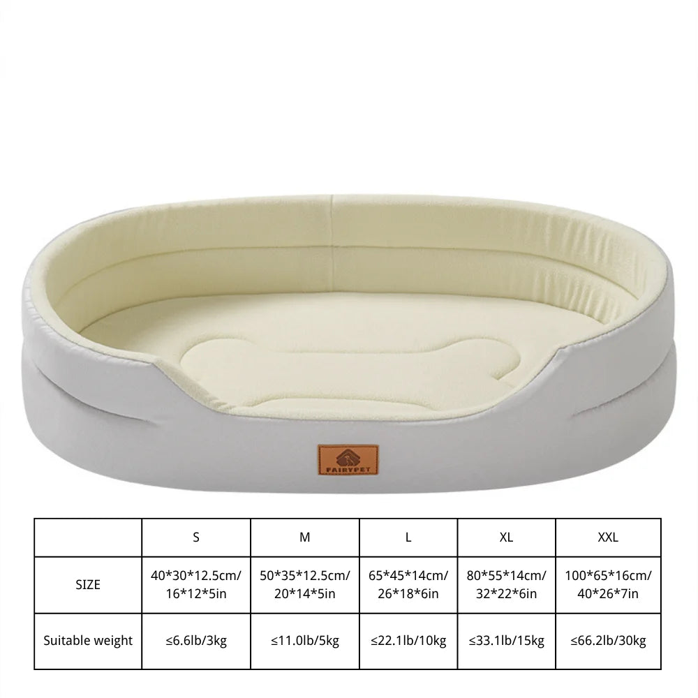Dog Bed - Orthopaedic - Oval - 2Tails