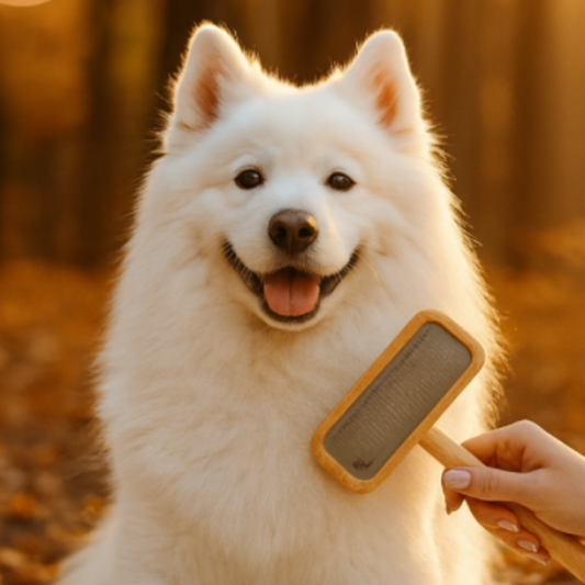 Grooming - Wooden Dog Brush