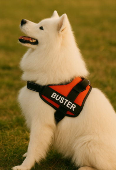Harness - NO PULL Personalised Bold Colour - 2Tails