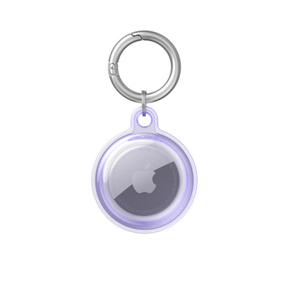 Purple Waterproof Air Tag Case for Dogs 
