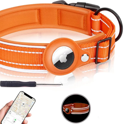 Collar - With Air Tag Holder Built In ( Air Tag Comes Separately ) - 2Tails