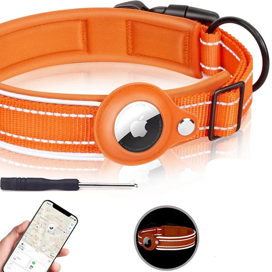 Collar - With Air Tag Holder Built In ( No Air Tag )