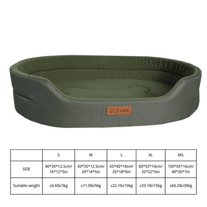 Dog Bed - Orthopaedic - Oval - 2Tails