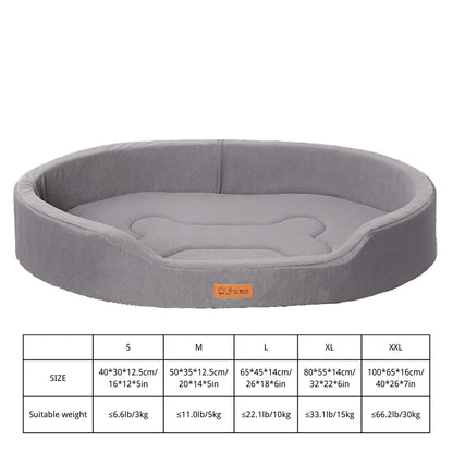 Dog Bed - Orthopaedic - Oval - 2Tails