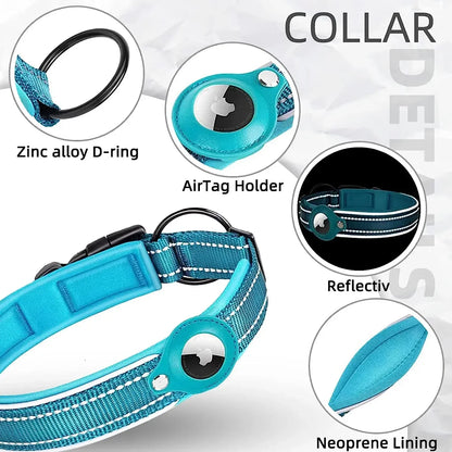 Collar - With Air Tag Holder Built In ( Air Tag Comes Separately ) - 2Tails