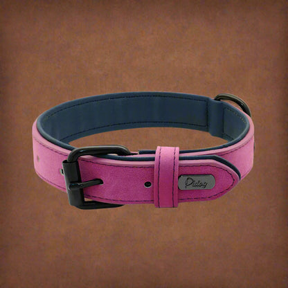 Dog Collar - Leather Soft Padded - 2Tails