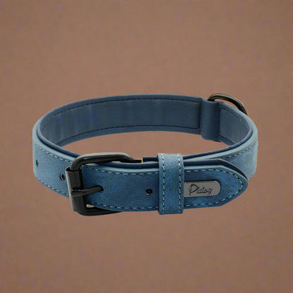 Dog Collar - Leather Soft Padded - 2Tails