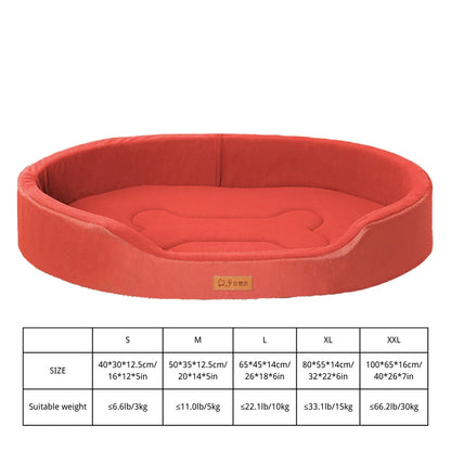 Dog Bed - Orthopaedic - Oval - 2Tails