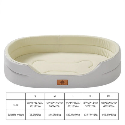 Dog Bed - Orthopaedic - Oval - 2Tails
